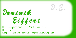 dominik eiffert business card